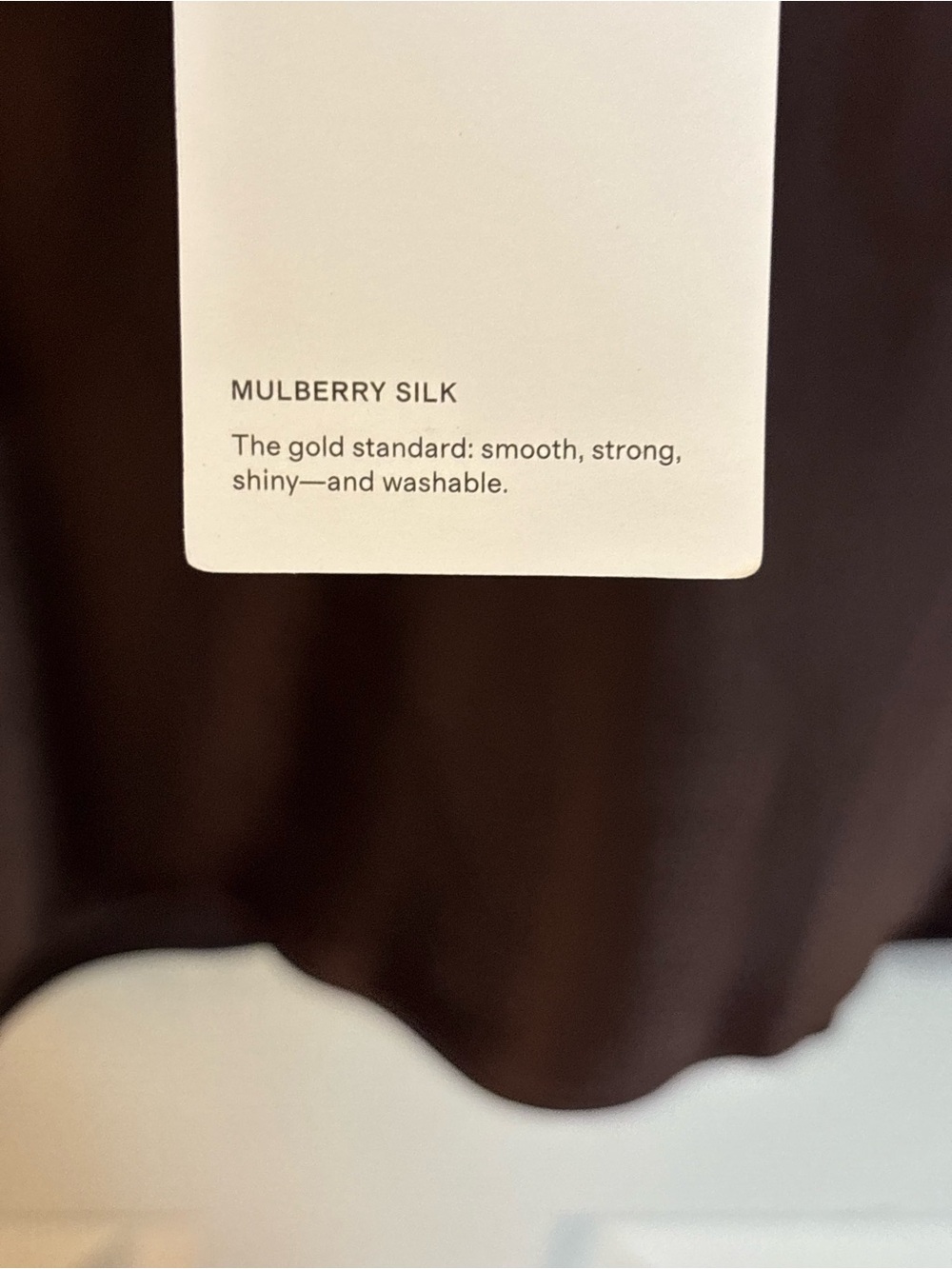 Quince 100% Mulberry Silk Bias Cut Slip Skirt Chocolate Brown L Satin A-Line - Picture 6 of 11